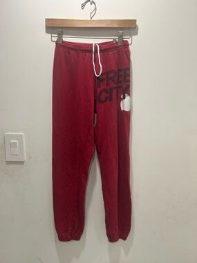 Free City Red Graphic Sweatpants
